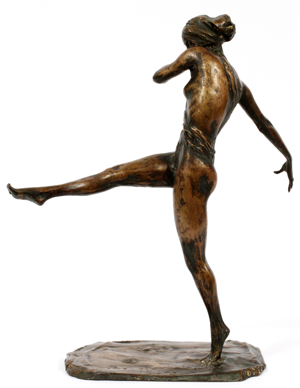 PRINCE PAOLO TROUBETZKOY (RUSSIAN, 1866-1938), BRONZE SCULPTURE, 1914, H 14", W 8", D 5", "LADY - Image 2 of 8