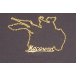 Macarena 18 K. gold pendant