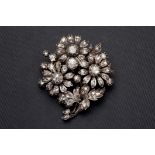 Brooche pendant diamond flower bouquet