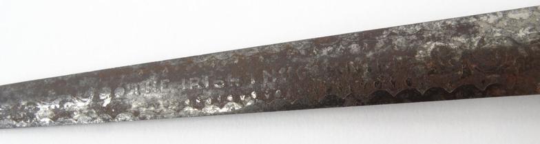 Steel Irish thug fighting knife by W. Thornhill & Co London, with sheath, 23cm long : For - Image 4 of 11