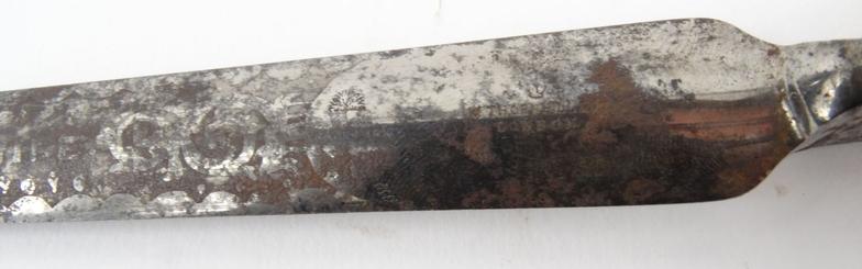 Steel Irish thug fighting knife by W. Thornhill & Co London, with sheath, 23cm long : For - Image 6 of 11