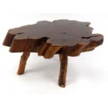 Naturalistic wooden coffee table, approximately 32cm high : For Condition Reports Please visit www.