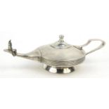 Arts & Crafts silver genie lamp incense burner by Goldsmiths & Silversmiths Co, Regent Street,