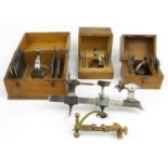 Three wooden cased watchmaker's toolkits J. Swift & Son, London :For Condition Reports please