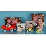 Group of Betty Boop items comprising two Wade limited edition Betty Boop figures, together with a