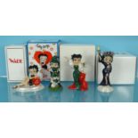 Four boxed Wade limited edition Betty Boop figures - Seasons Greetings, Valentine, St Patrick's