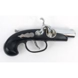 Novelty gun table lighter the trigger stamped 'Made in Japan', 15cm long :For Condition Reports