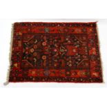 Middle Eastern floral prayer mat decorated with birds : For Condition Reports Please visit www.