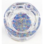 Boxed Whitefriars millefiore design glass paperweight with original label, 6.5cm high :For Condition