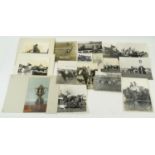 Group of horseracing interest original black and white photographs including celebrations of