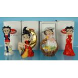 Four boxed Wade limited edition Betty Boop figures - Springtime, Rainy Days, Trick or Treat 2003 and