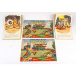 Two Bertram Mills Big Top cut-out and story books, together with two circus pop-up picture books - A