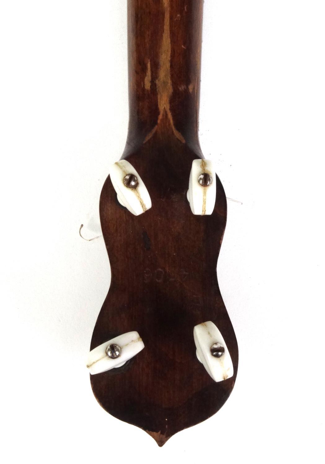 George Formby banjo, numbered 4508 to back, 56cm long - Image 6 of 6
