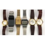 Group of gentleman's wristwatches including Rotary Executive, Electon, Klaus Kubeck, Avia, etc