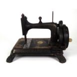 Victorian cast iron sewing machine, The National Sewing Machine Company, 37 Fetter Lane, London E.