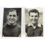 Football interest signed black and white photograph of Vic Groves, together with a signed black