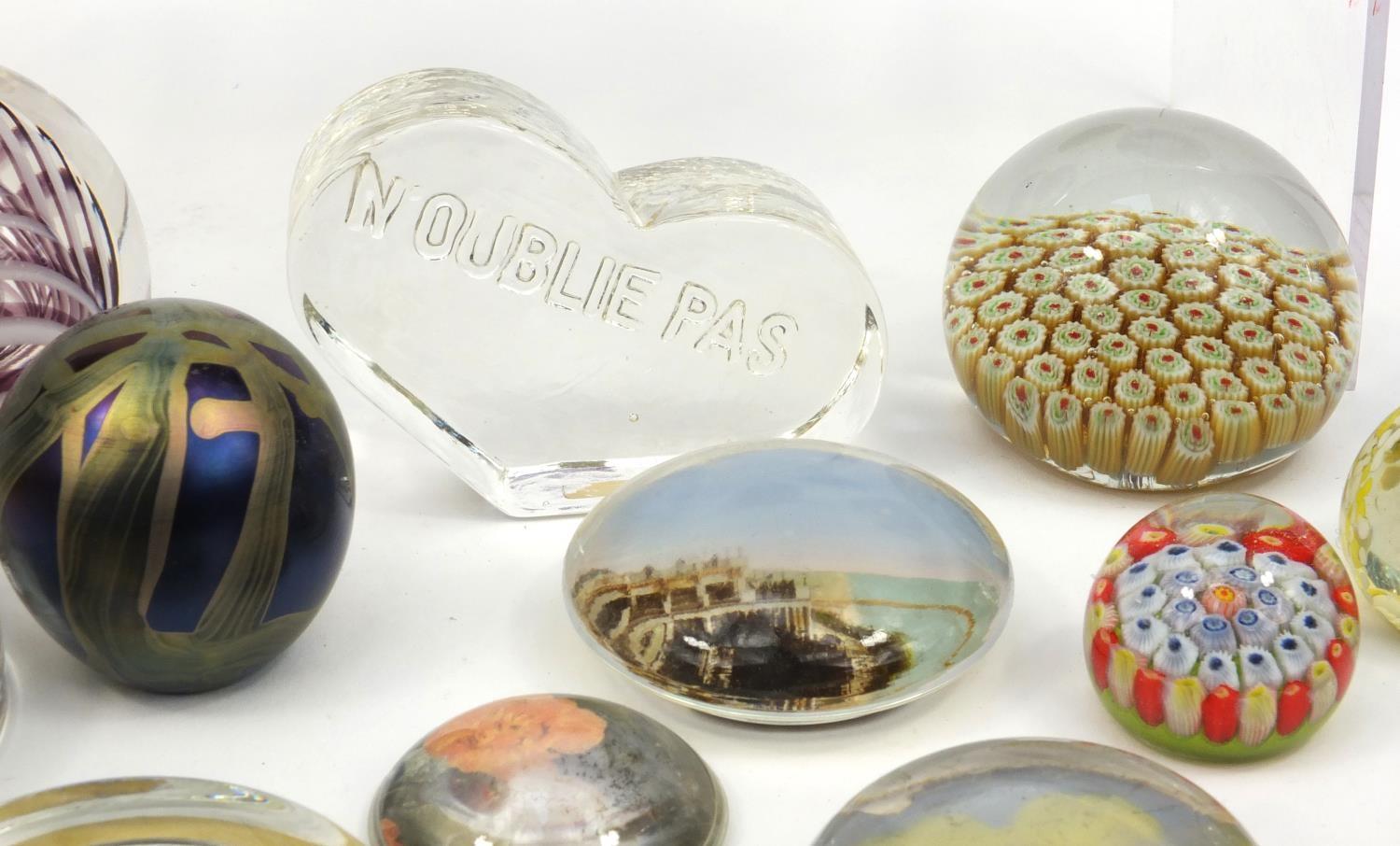 Collection of colourful glass paperweights including Caithness, Isle of Wight and Liskeard glass - Image 9 of 18