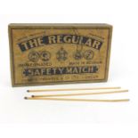 Advertising interest The Regular Safety Match display matchbox with original matches, Joseph Franses