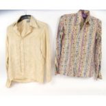 1960s Mr Fish gentleman's shirt, 15inch neck, size Small and one other (This lot was part of a Rye