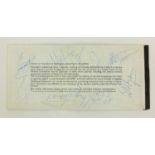 The Rolling Stones set of autographs collected on a KLM Dutch Airlines ticket on 31st August 1965 by