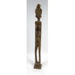 Large floorstanding African carved wooden figure, 155cm high