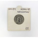 Antoninianus Philip I AD244-49 Roman coin, 2.4cm diameter