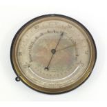 Negretti & Zambra wall barometer, the silvered dial engraved with swags, 'Property of Watsall