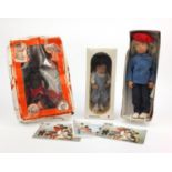 Two Sasha baby dolls, together with a Netta doll - 110 Sasha Blond sailing suit, 510 Baby Denim