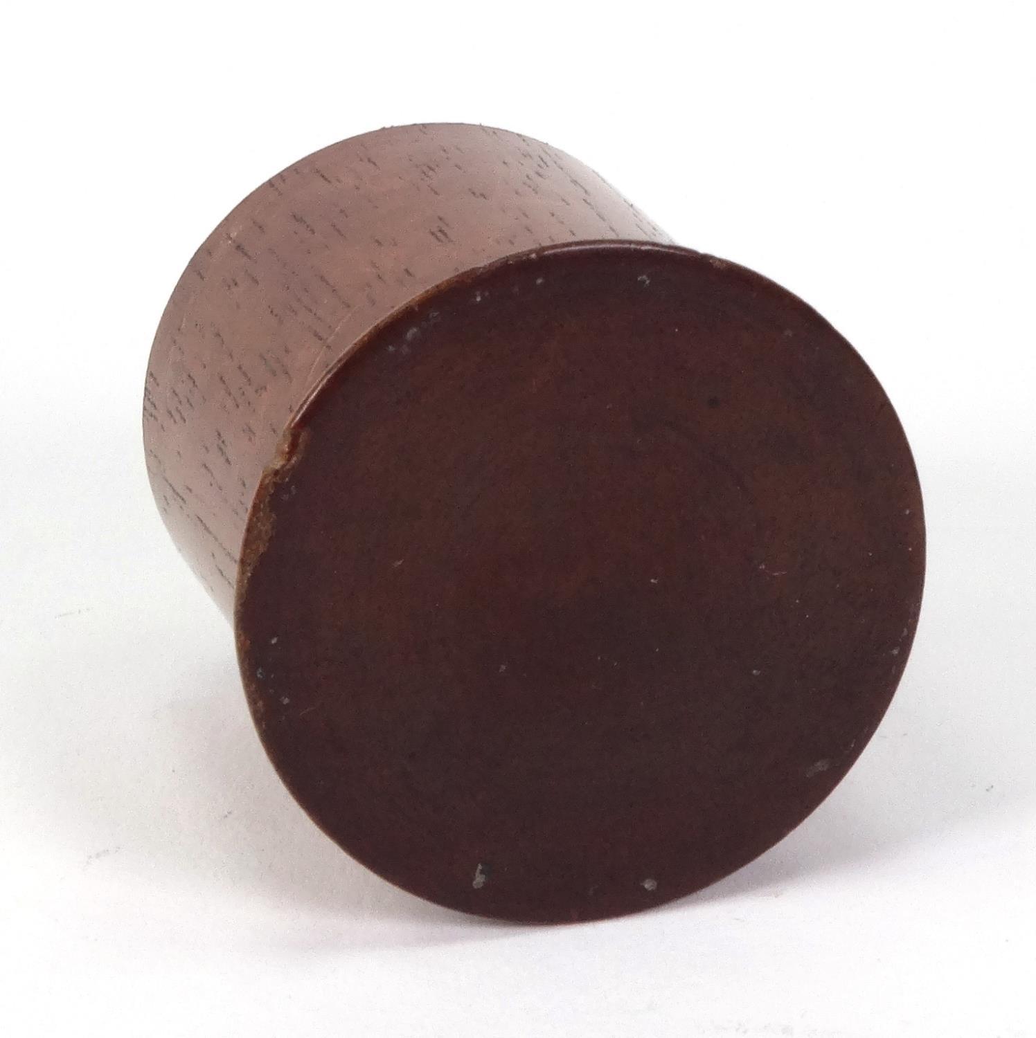 Victorian wooden Tunbridge ware nutmeg grater, 5.5cm high - Image 5 of 5