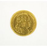 1728 Liechtenstein gold ducat, 2.3cm diameter