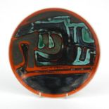 Poole Pottery Delphis patterned plate, 20cm diameter