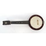 Keech Banjulele banjo, numbered 43335, 53cm long