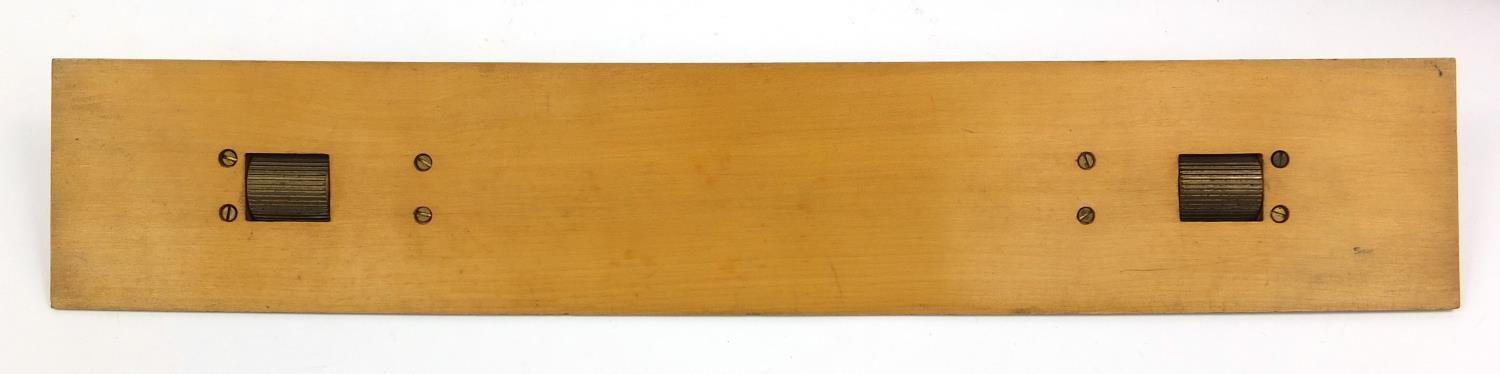 Captain Field's Improved wooden and brass rolling ruler, Hudson & Sons, Greenwich, housed in a - Image 6 of 8