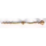 Victorian 9ct gold watch chain, 13cm long, approximate weight 7.0g