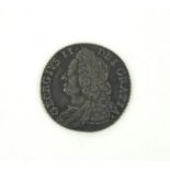 George II silver 1758 shilling