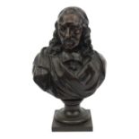 Victorian bronze of the French 17th century playwright Pierre Corneille, 29cm high