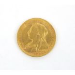 Queen Victoria 1898 gold sovereign