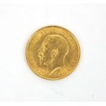 George V 1912 gold half sovereign