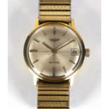 Longines Surfing gold coloured metal gentleman's wristwatch, 3.5cm diameter