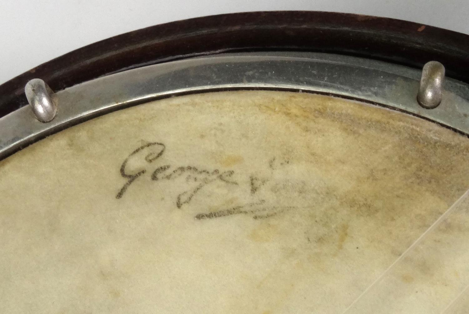 George Formby banjo, numbered 4508 to back, 56cm long - Image 4 of 6