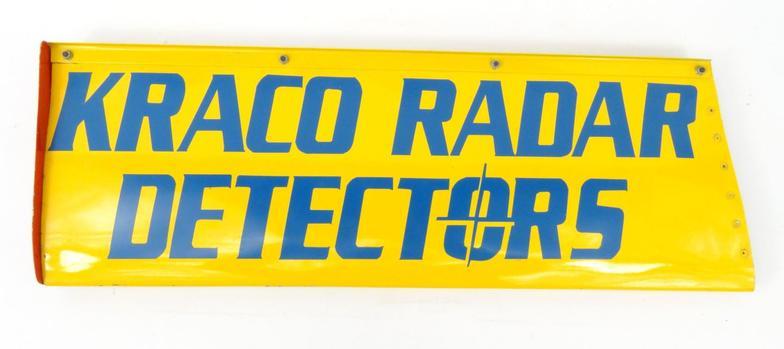 Kraco Radar Detectors' Indie 500 Car aerofoil from Michael Andretti's 1987 Cosworth racing car (This