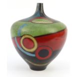 Large Picasso style pottery vase, 35cm high