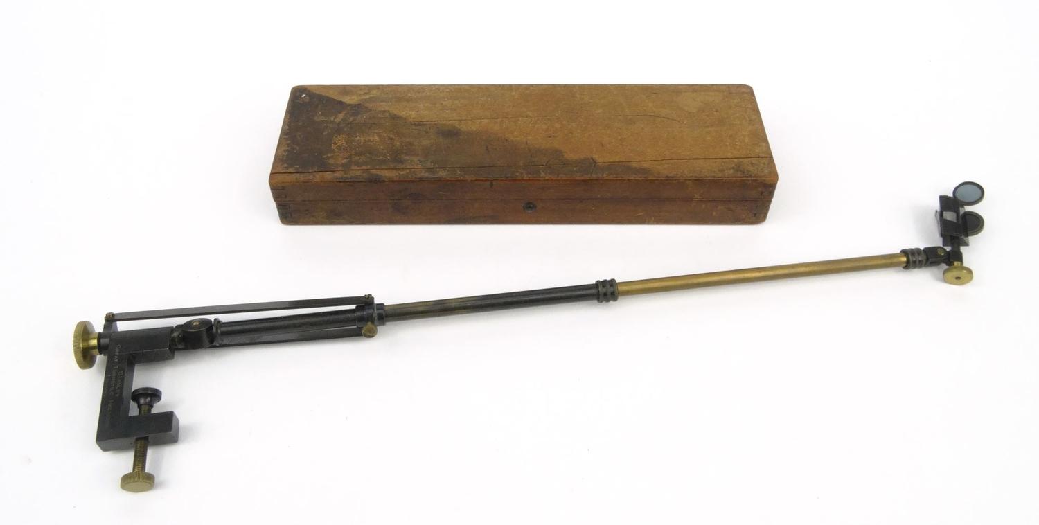 Stanley telescopic brass tabletop instrument, Stanley, Great Tunstall, Holborn, London, housed in