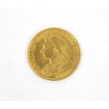 Queen Victoria 1896 gold half sovereign