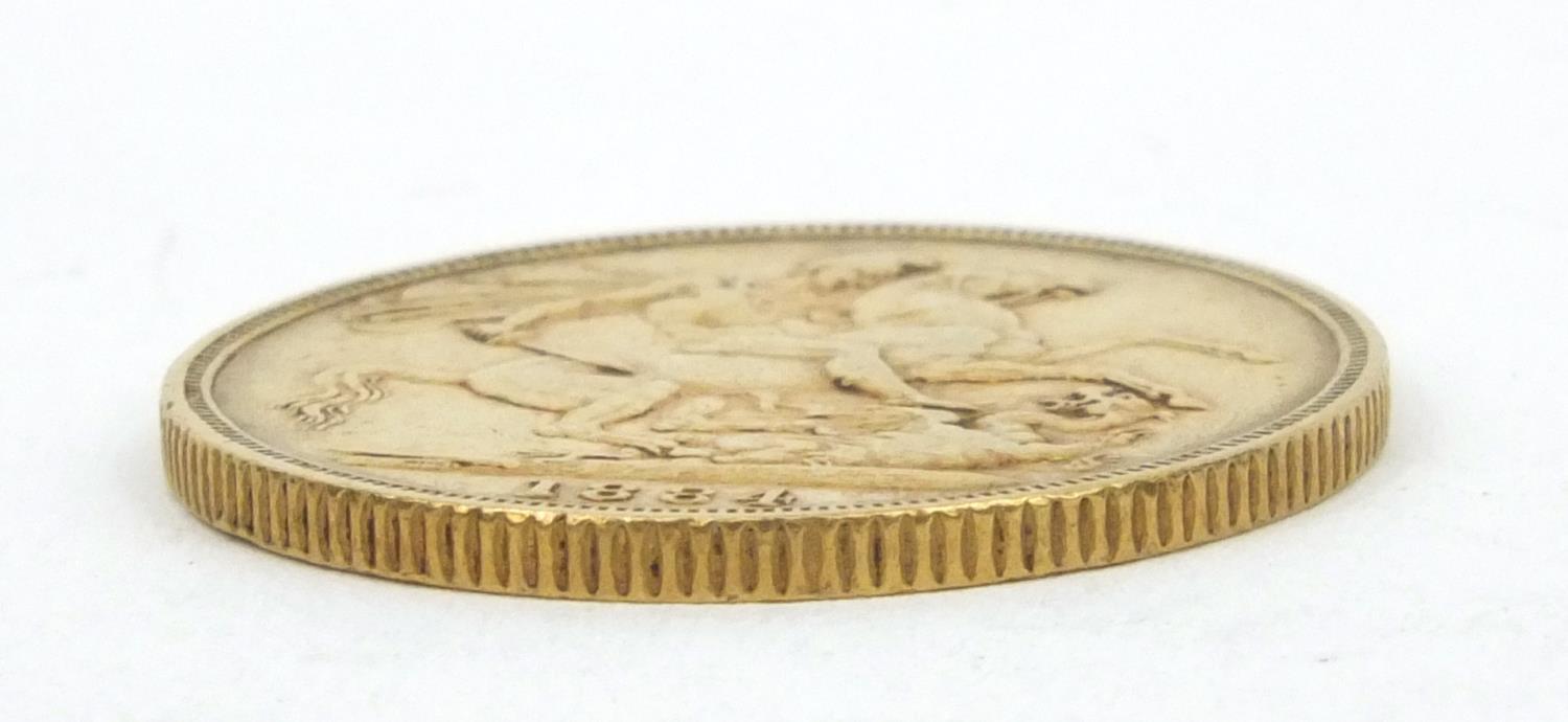 Queen Victoria 1884 gold sovereign - Image 3 of 3