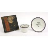 Aynsley fortune telling cup and saucer - The Cup of Knowledge, together with The Cup of Knowledge