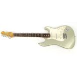 1990 US made Fender Hardtail Stratocaster, serial number N7324035, with a 1980s Fender hard case (