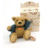 Boxed Steiff Original Classic mohair teddy bear 32, with original label, the bear 30cm high