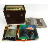 Box of assorted LP records including Sam and Dave, Millie Jackson, Jorge Ben, etc