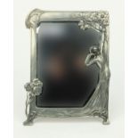 Decorative Art Nouveau style easel mirror, 37cm high